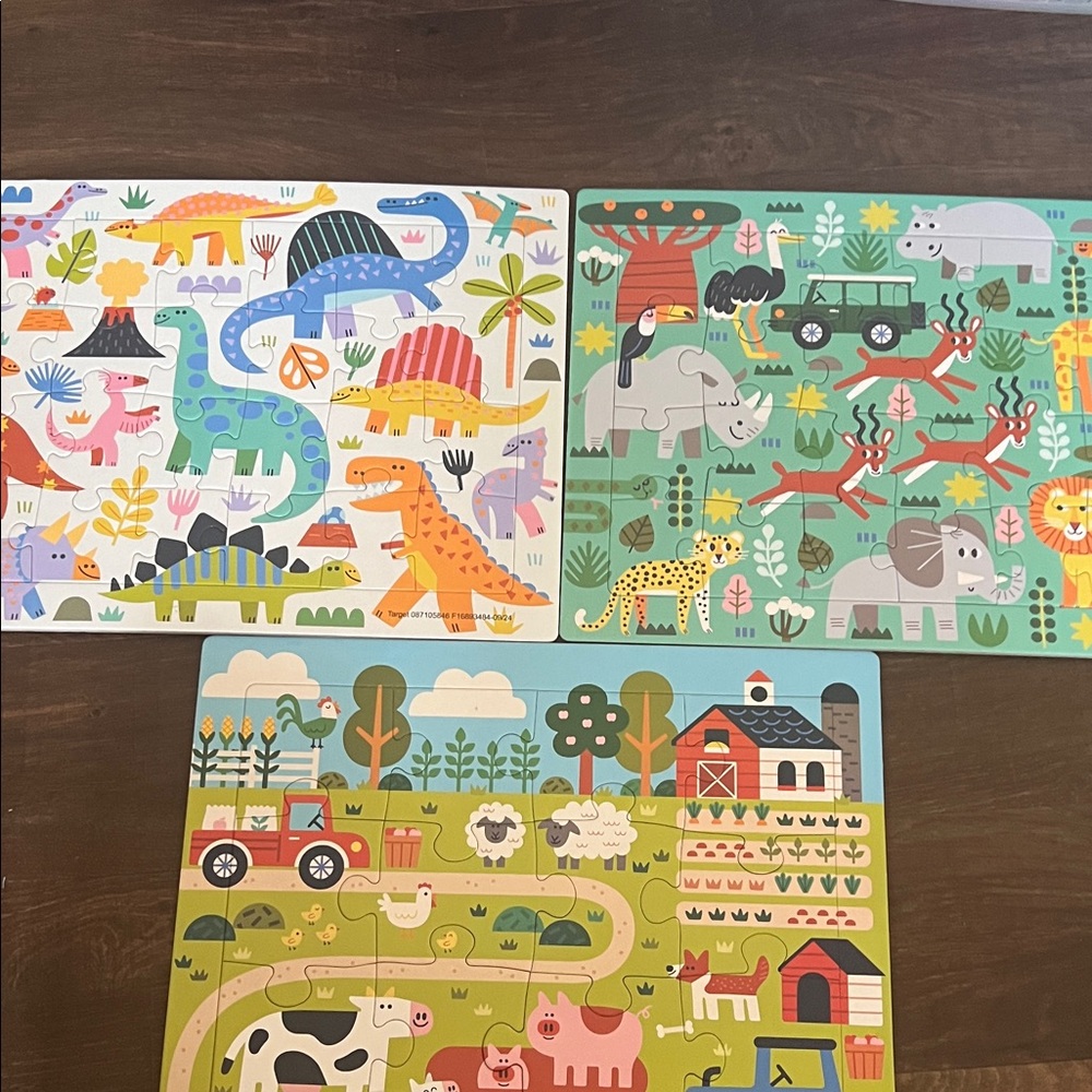 Colorful Animal and Farm Puzzle Set for Kids